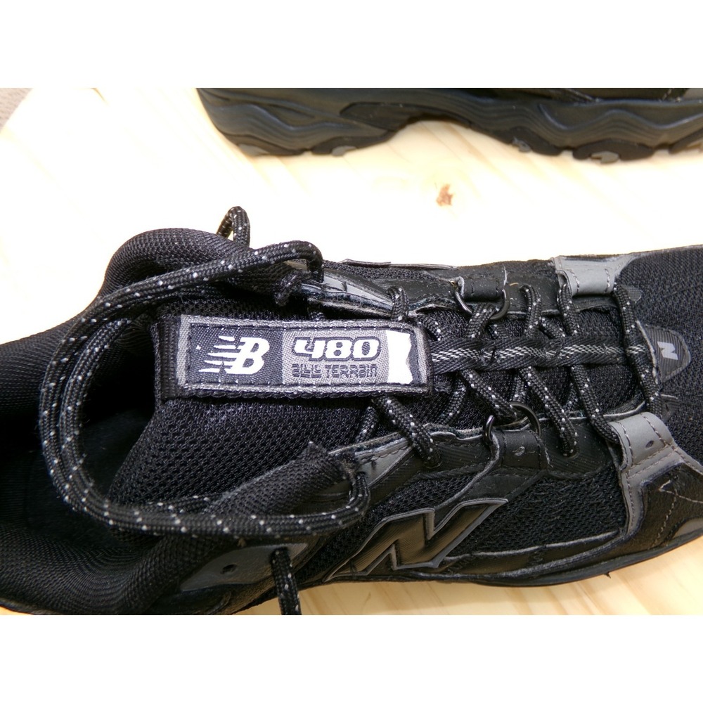 New Balance 480 All Terrain Shoes MT480BK Mens Black Size 12 D Sneakers READ - Picture 8 of 10